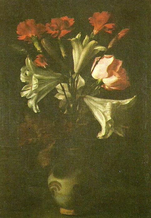 Francisco de Zurbaran flower vase oil painting image